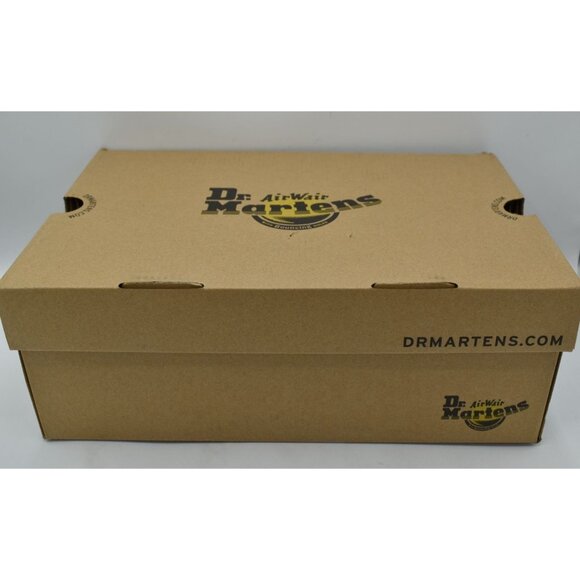 Dr Martens Women 10 Leona Lug Sole Platform Black Vintage Leather Derby Shoes - Picture 12 of 13